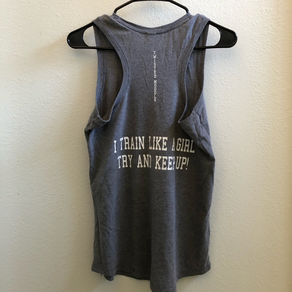 🛑🛑SOLD🛑🛑I train like a girl muscle tank top